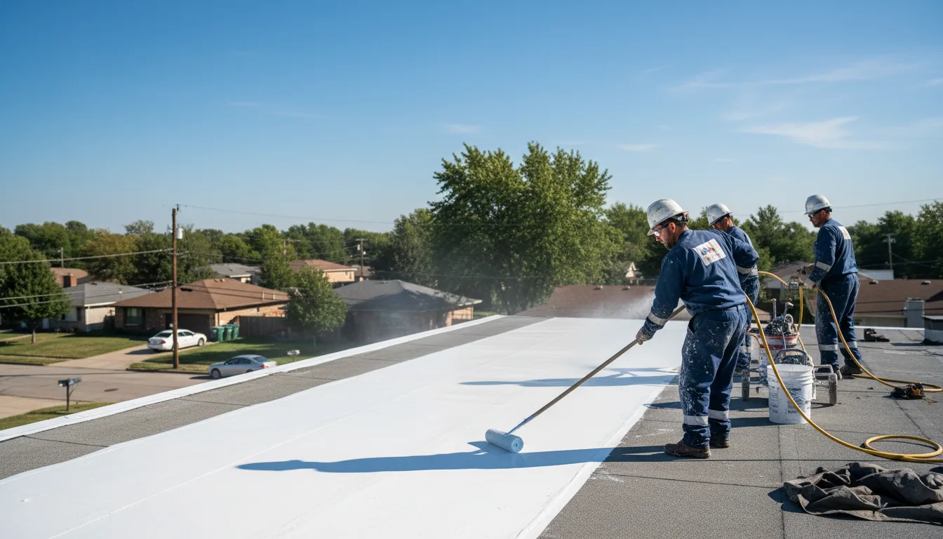 Commercial roof coating in Hillside, CO near me